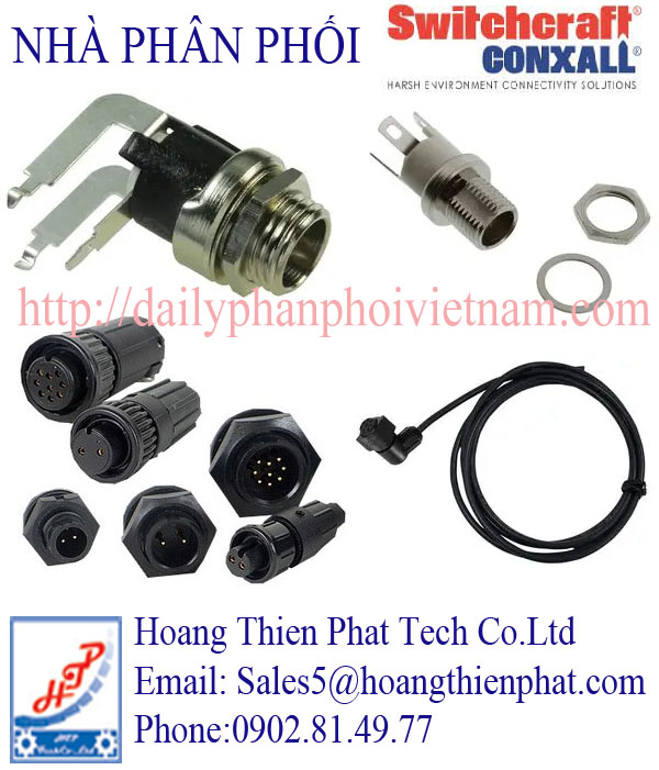 Đầu nối nguồn DC Switchcraft Conxall Việt Nam