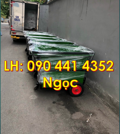 Thùng rác 660 lít công nghiệp, xe thu gom rác 1000 lít, thùng