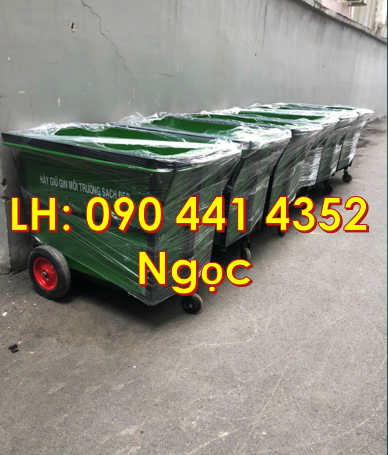 Thùng rác 660 lít công nghiệp, xe thu gom rác 1000 lít, thùng