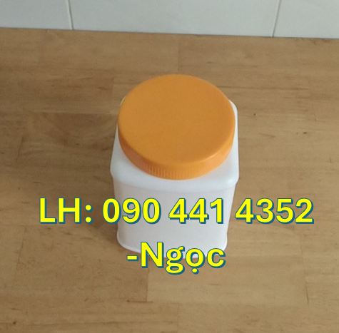 Hủ nhựa 1.5 ký cao, hủ nhựa 1 ký lùn, hủ nhựa 500g đựng phân bón,