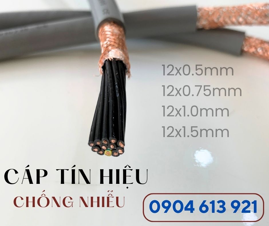 Cáp tín hiệu 12 lõi 12x0.5mm/12x0.75mm/12x1.0mm/12x1.5mm