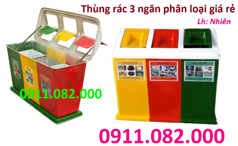 thùng rác phân loại rác giá rẻ- lh 0911082000