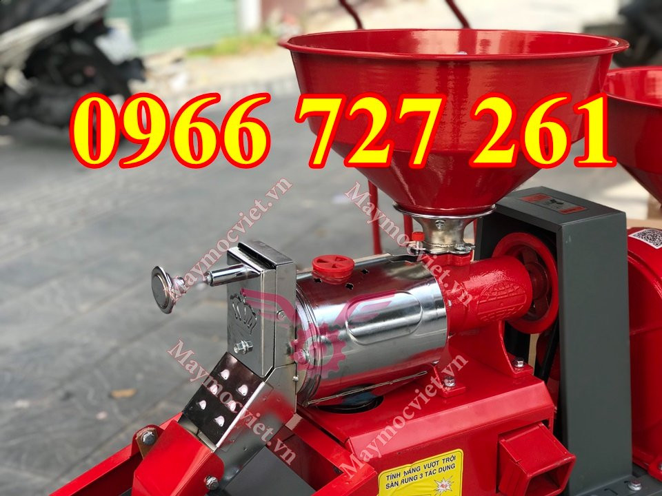 máy xát gạo đa chức năng liên hoàn, có sàng rung lọc sạn