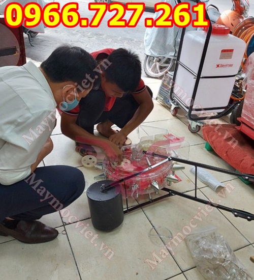 Máy gieo hạt trỉa hạt đẩy tay tự động 989