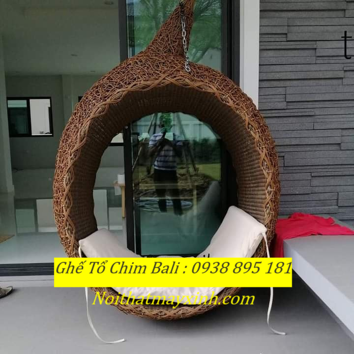 Ghế tổ chim Bali treo cây , ghế treo Bali khu du lịch