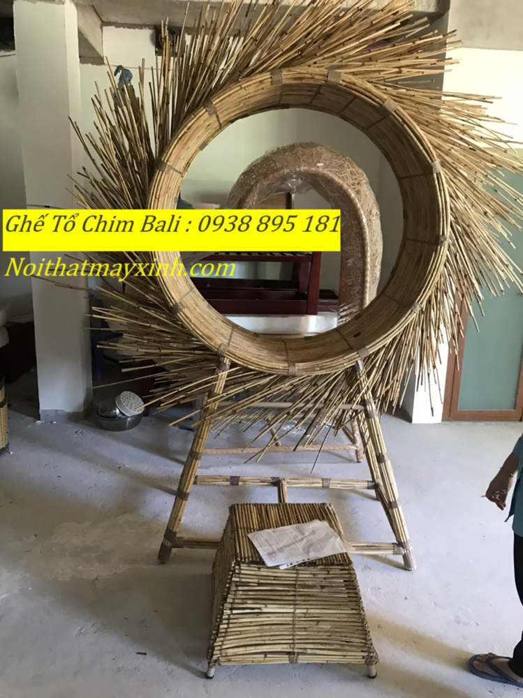 Ghế tổ chim Bali treo cây , ghế treo Bali khu du lịch