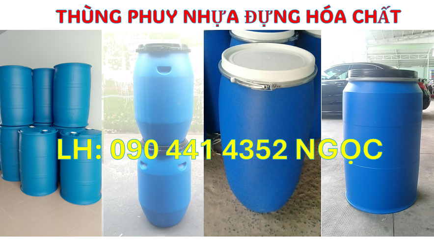 Thùng phuy nhựa 30 lít giá rẻ nhất, thùng phuy 50 lít nhựa HDPE, bán