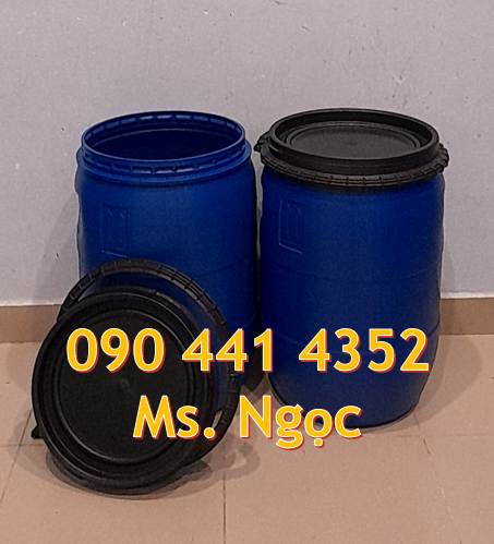 Thùng phuy nhựa 220 lít, thùng nhựa 120 lít đựng hóa chất, thùng phuy