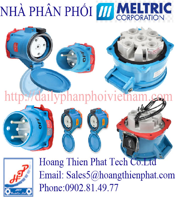 Ổ cắm công nghiệp Meltric Corporation.