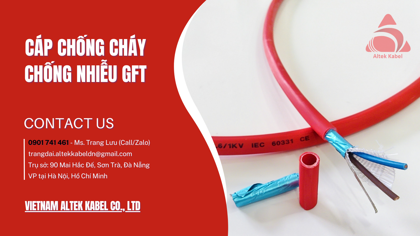 Cáp chống cháy chống nhiễu 2x2.5mm2 Altek Kabel