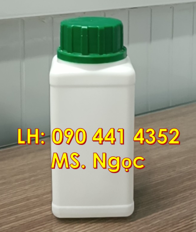 Có chai nhựa 1 lít đựng hóa chất, chai nhựa 0.5l vuông, vỏ chai nhựa