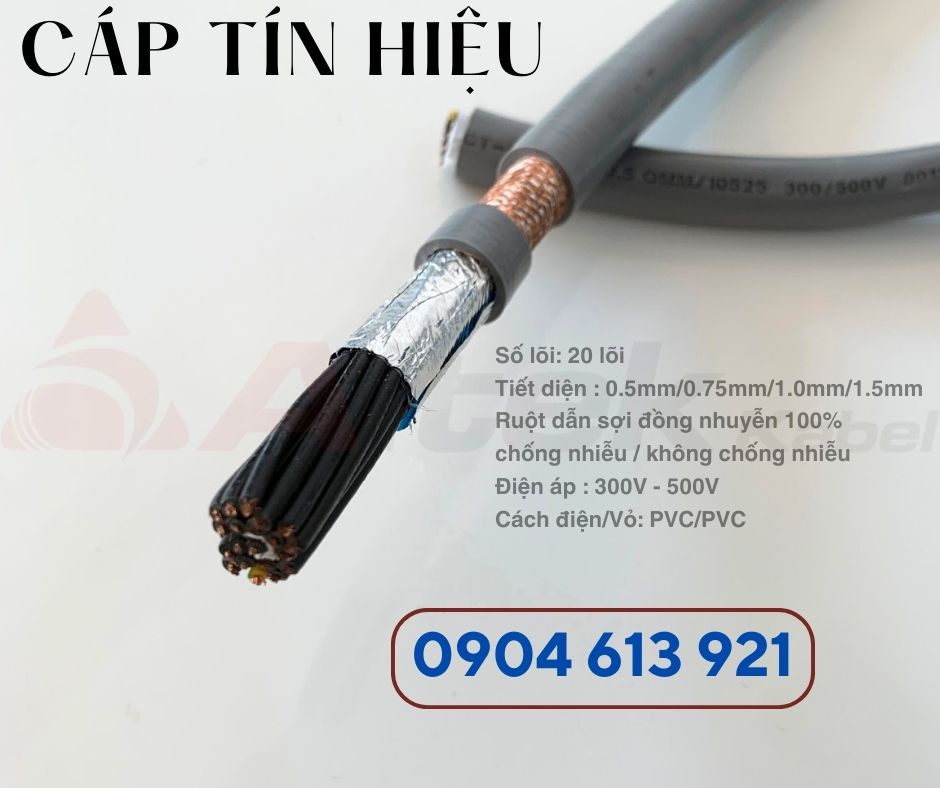 Cáp điện 20 lõi, cáp điều khiển/ cáp tín hiệu 20x0.5mm