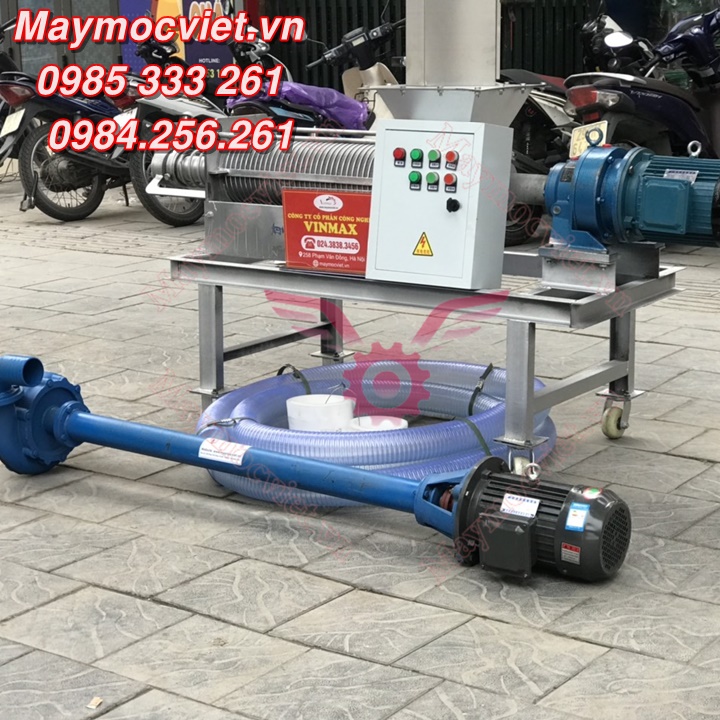 Máy ép tách phân, máy ép phân heo gà lợn VMTP90