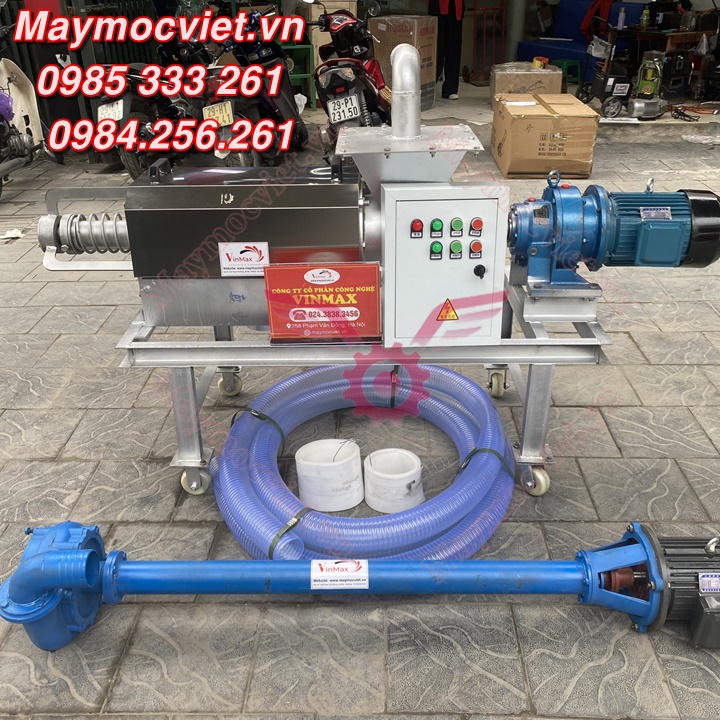 Máy tách phân trục vít VMTP90 Vinmax  bảo hành 12 tháng hỗ trợ lắp đặt