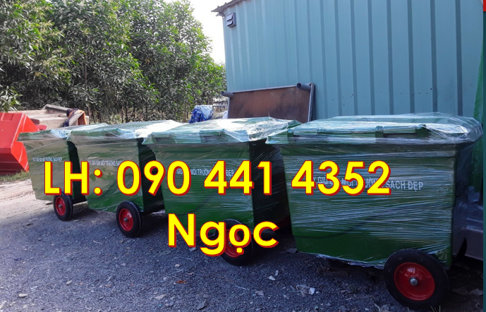 Thùng rác nhựa 660 lít, xe thu gom rác 1000 lít,xe rác 660 lít bánh xe