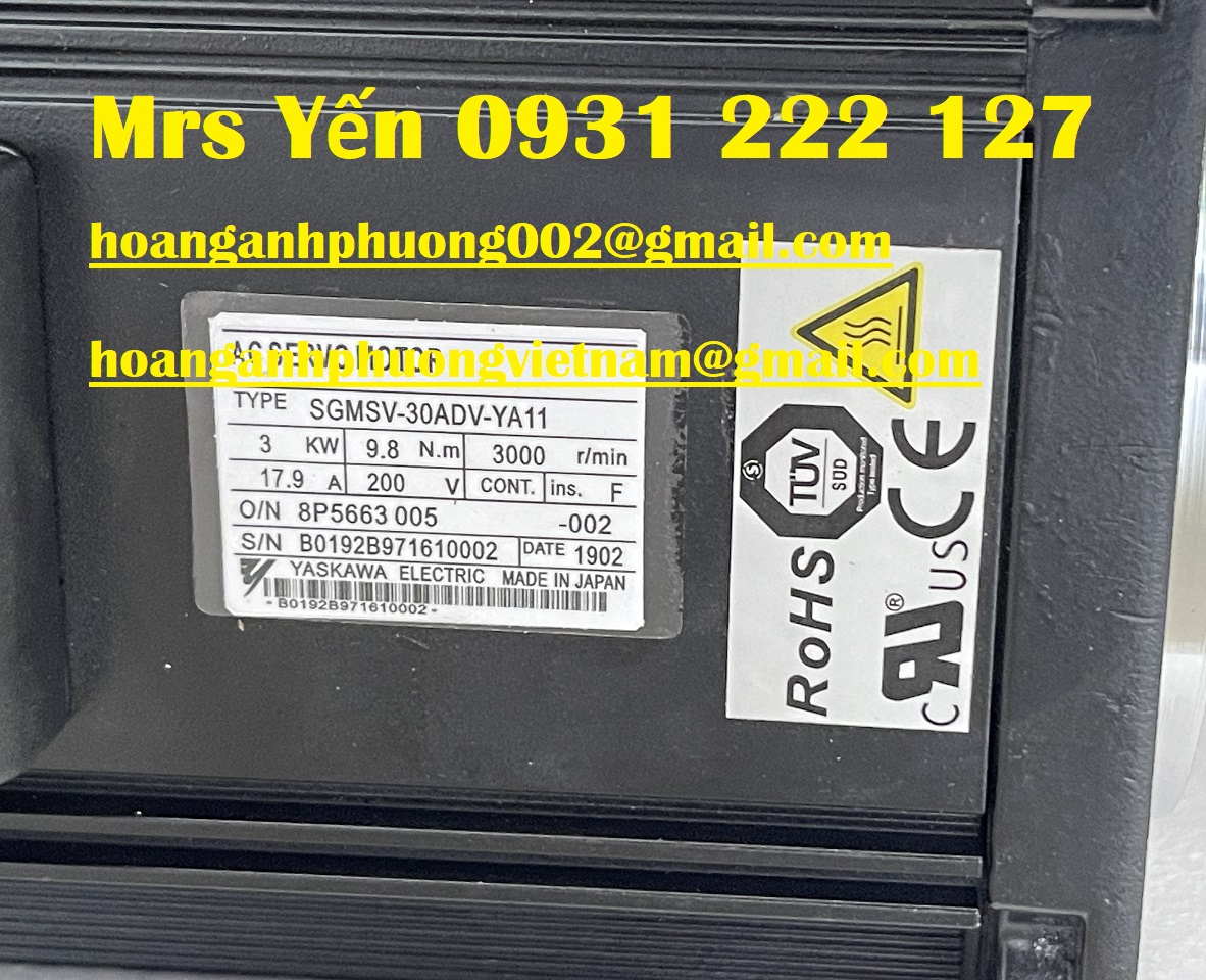 Yaskawa SGMSV-30ADV-YA11 Động cơ mới chính hãng 100%