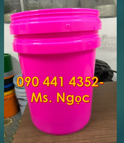 Vỏ thùng đựng sơn 20 lít, thùng sơn 10 lít vàng, thùng sơn 5 lít nhựa