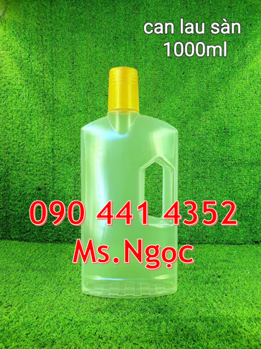 Can đựng nước lau sàn, can 1 lít đựng nước lau sàn, chai nhựa xịt kín