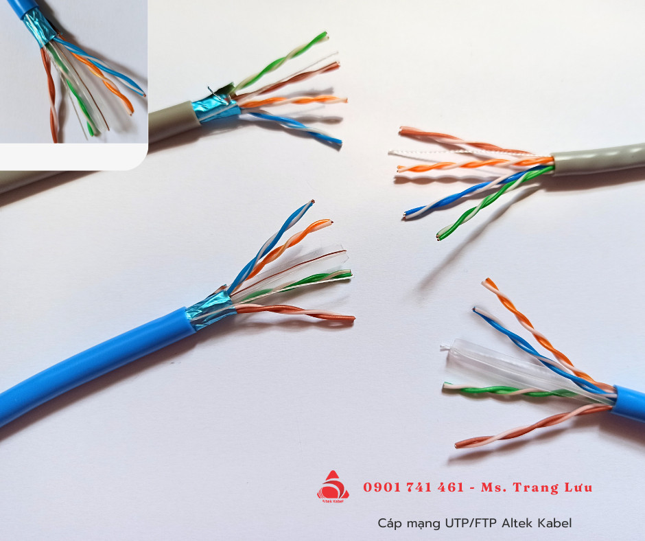 Cáp mạng UTP Cat5, Cat6 Altek Kabel tại Đà Nẵng, Hà Nội, Hồ Chí Minh