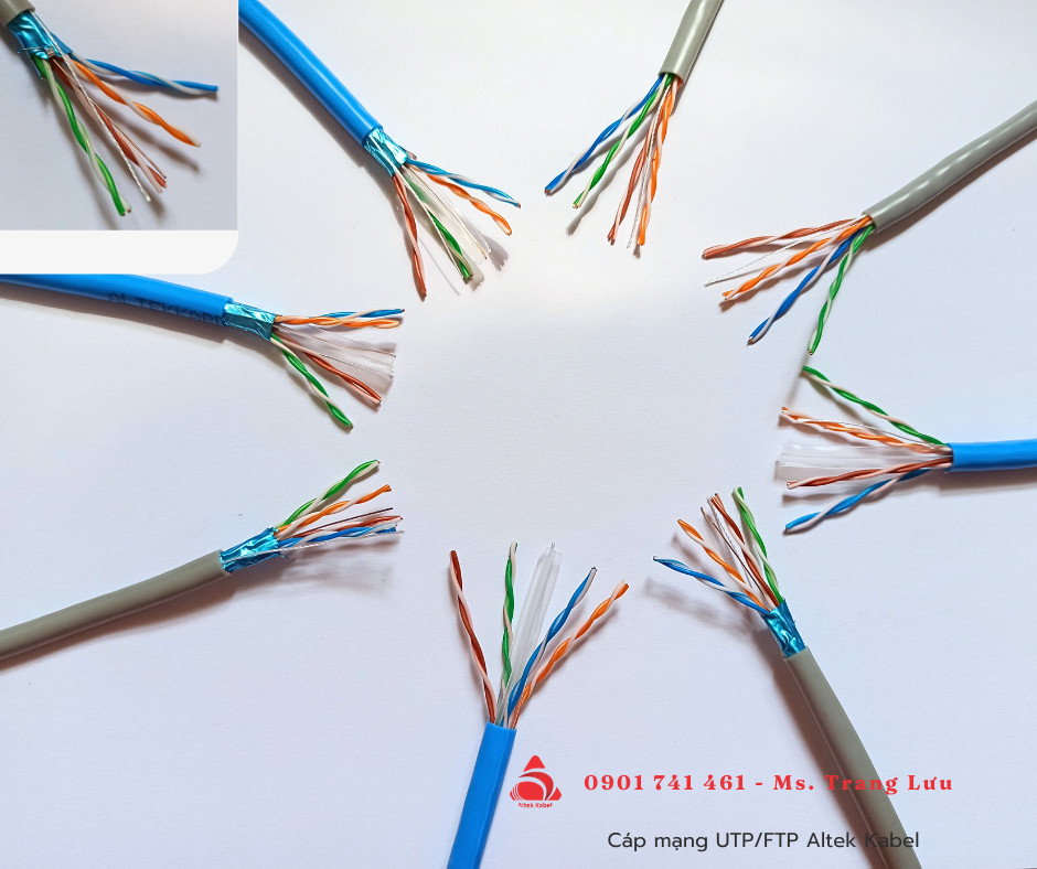 Cáp mạng UTP Cat5, Cat6 Altek Kabel tại Đà Nẵng, Hà Nội, Hồ Chí Minh