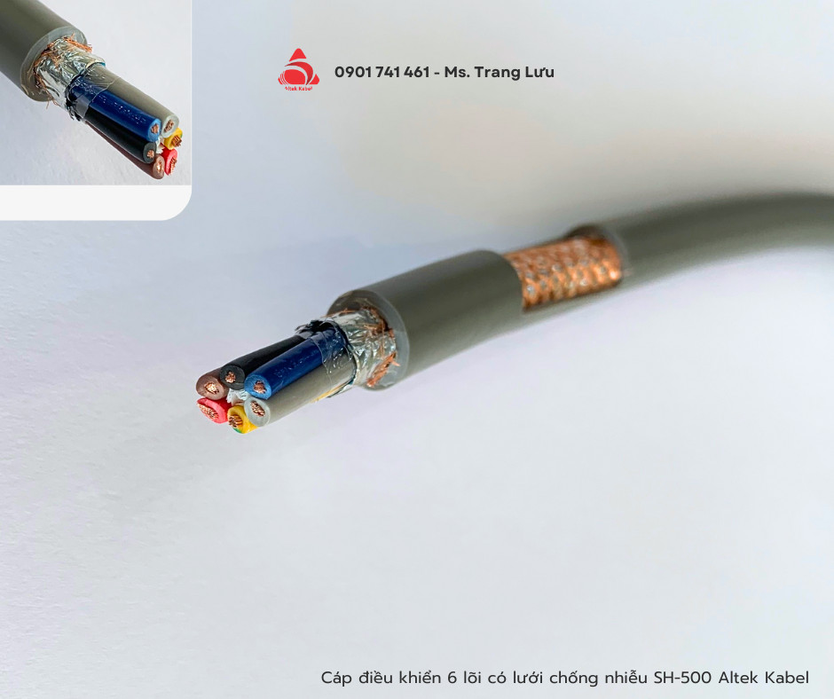 Cáp điều khiển 6 lõi chống nhiễu Altek Kabel
