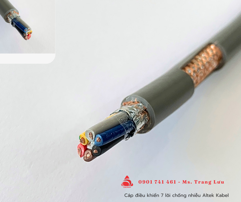 Cáp điều khiển 6 lõi chống nhiễu Altek Kabel