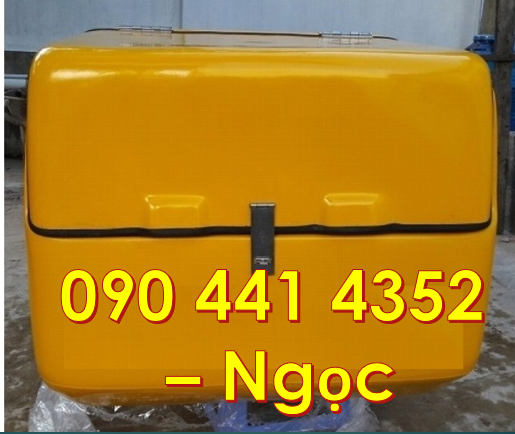 PP thùng chở hàng giá rẻ, thùng giao hàng tiếp thị sau xe honda,