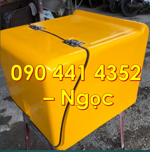 PP thùng chở hàng giá rẻ, thùng giao hàng tiếp thị sau xe honda,