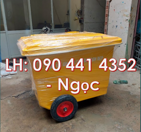 SX xe thu gom rác 660 lít rẻ nhất, thùng rác 1000 lít, xe đẩy rác 660L