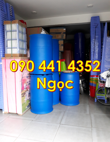Bán thùng phuy 30 lít xanh, thùng phuy nhựa 50L, vỏ thùng phuy 60L đựn