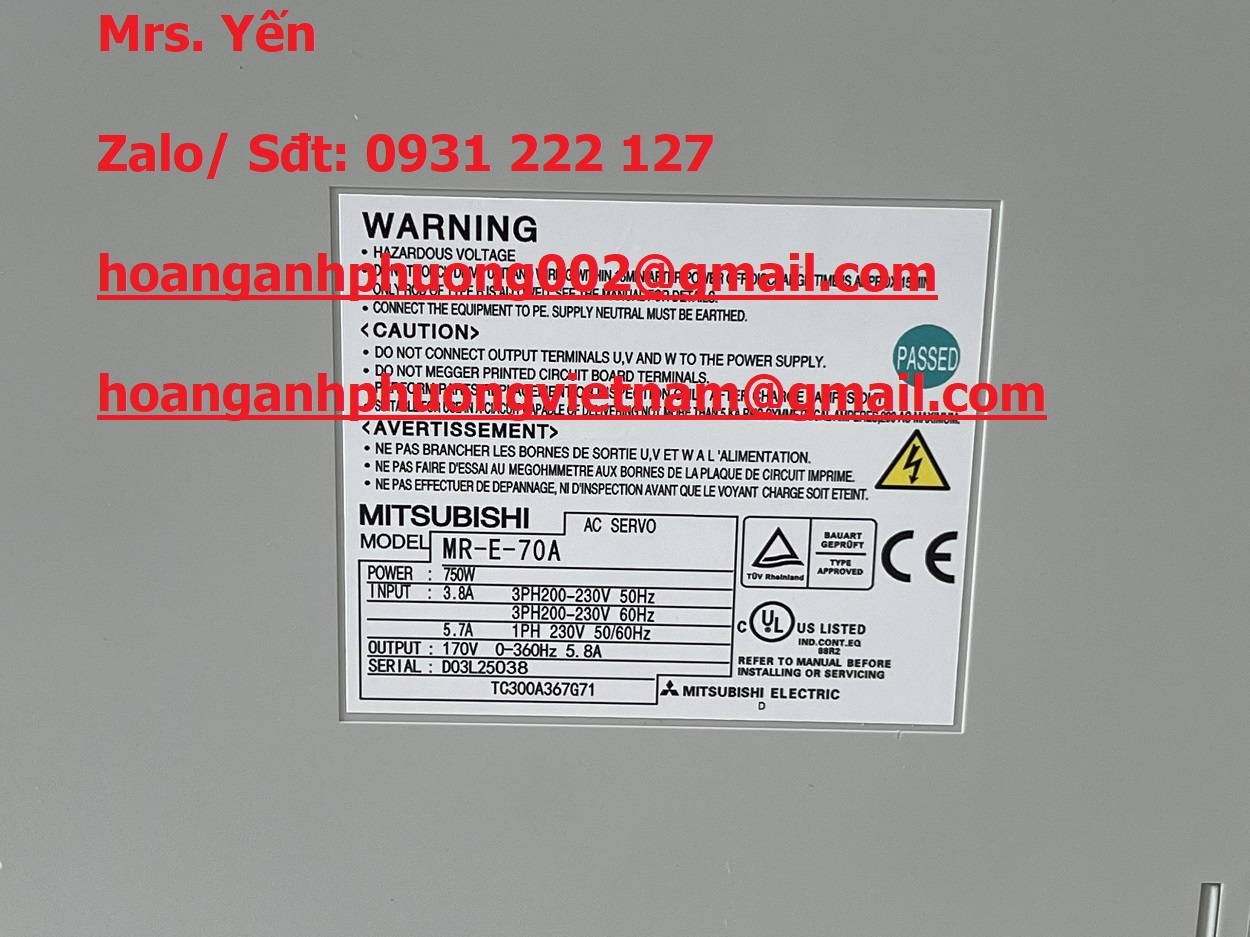 Bộ điều khiển Mitsubishi MR-E-70A giao hàng miễn phí toàn quốc