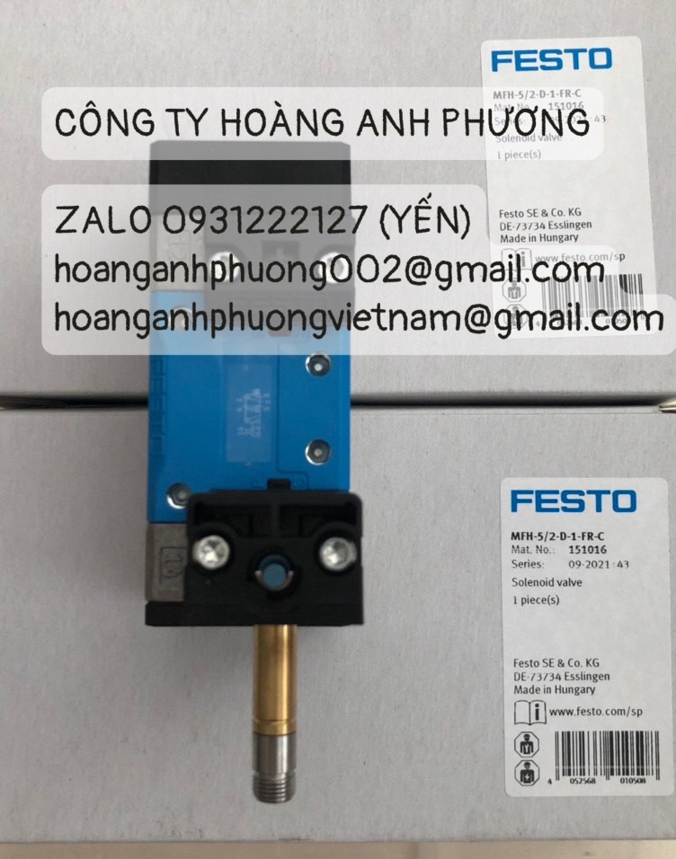 Van khí Festo MFH-5/2-D-1-FR-C hàng có sẵn giá cạnh tranh