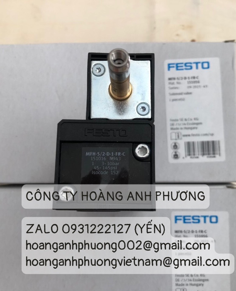 Van khí Festo MFH-5/2-D-1-FR-C hàng có sẵn giá cạnh tranh