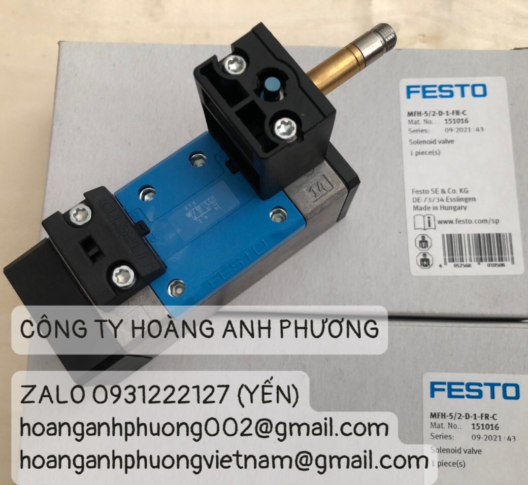 Van khí Festo MFH-5/2-D-1-FR-C hàng có sẵn giá cạnh tranh