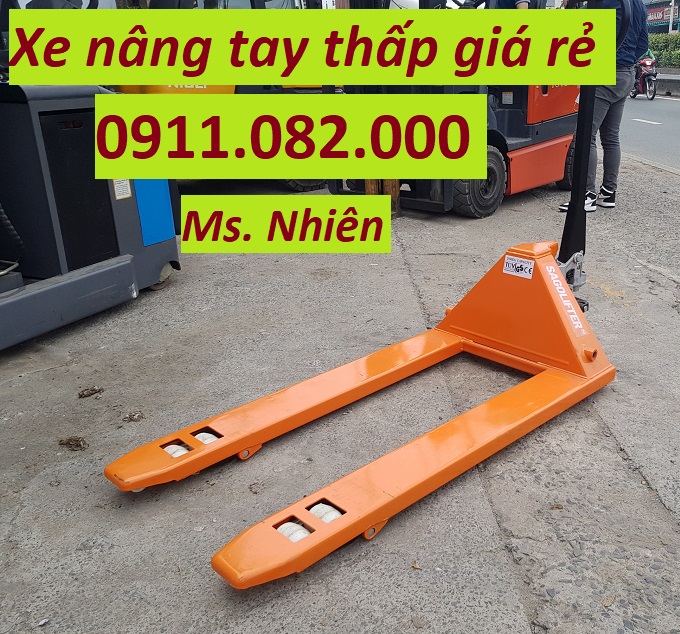 Xe nâng tay thấp giá rẻ- xe nâng tay 3 tấn
