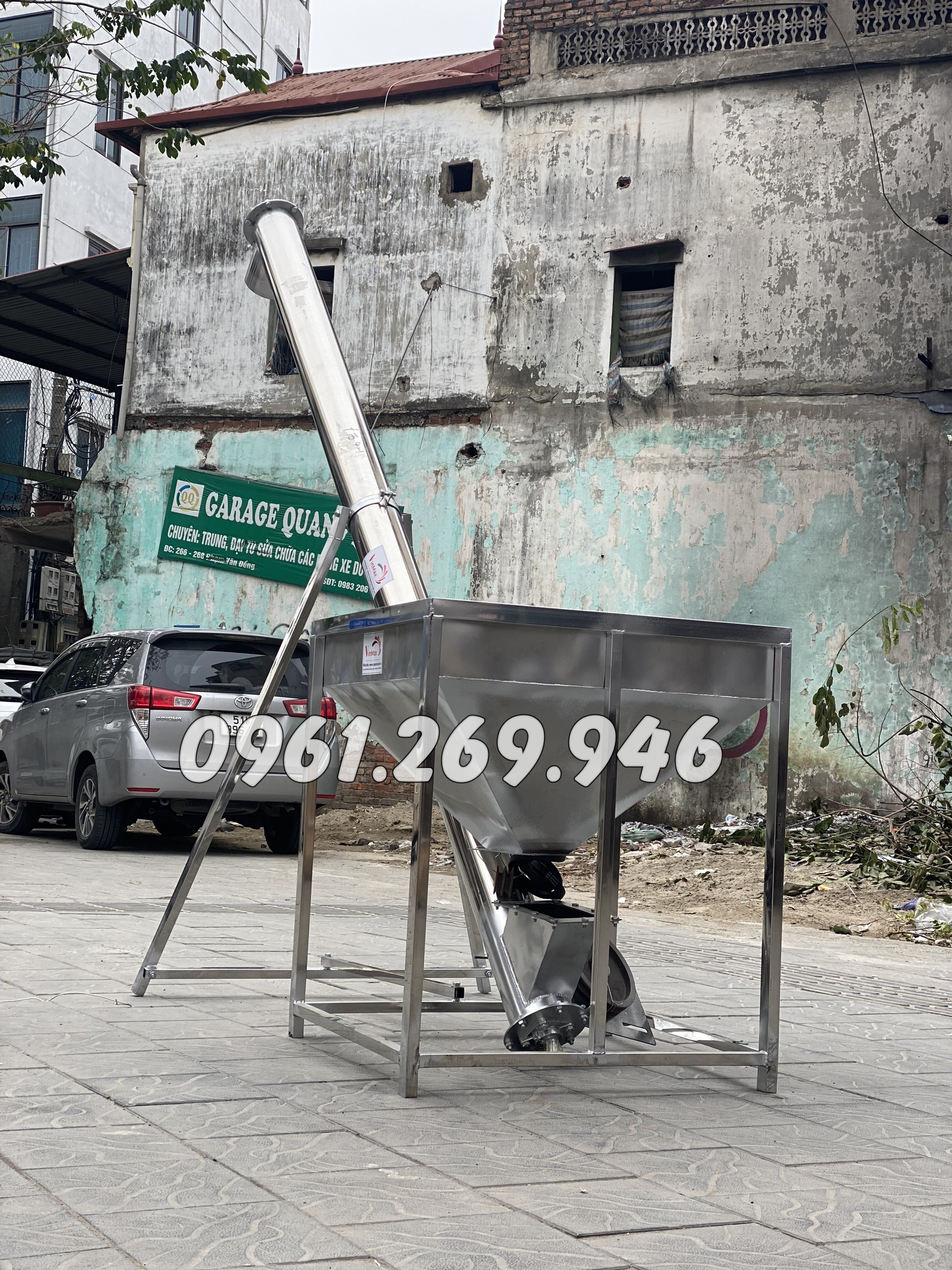 Máy cấp liệu inox trục vít Vinmax VMTV3000