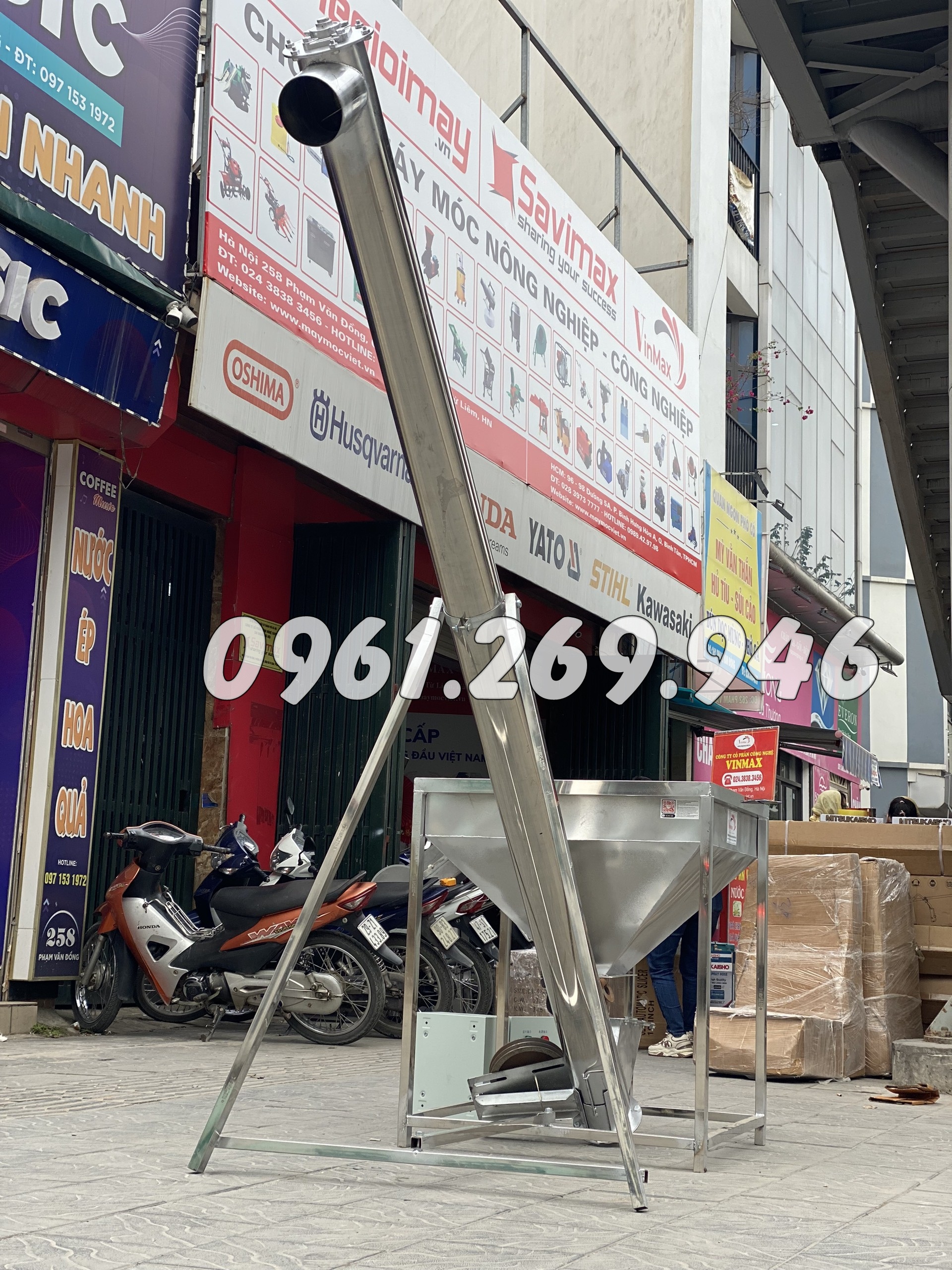 Máy cấp liệu inox trục vít Vinmax VMTV3000