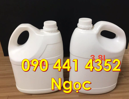 Bán can nhựa đựng nước giặt 5 lít, bình đựng nước rửa chén 4 lít vuông