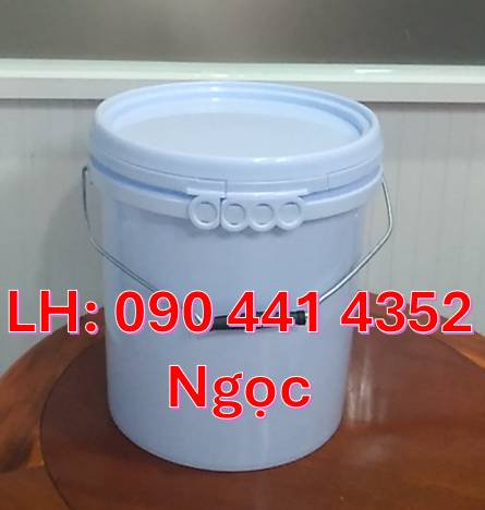 SX vỏ thùng sơn 5 lít, thùng đựng sơn 10 lít, xô nhựa 20 lít quai sắt