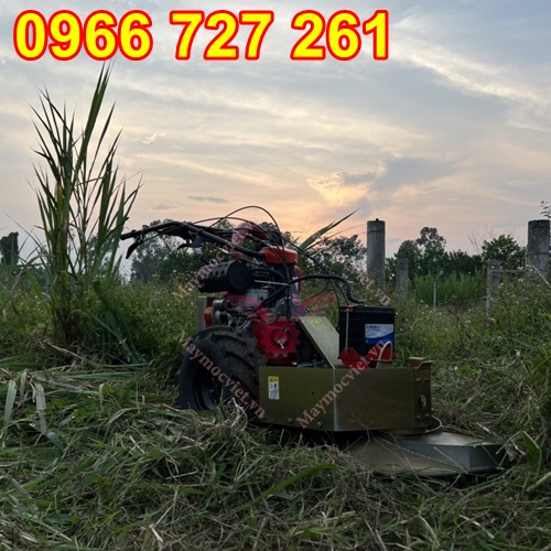 Máy cát cỏ mâm xoay đẩy tay tự hành Kawasaki BM91 tại Ba Vì