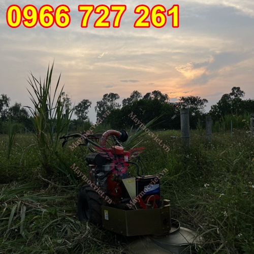 Máy cát cỏ mâm xoay đẩy tay tự hành Kawasaki BM91 tại Ba Vì