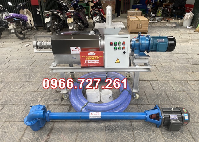 Máy hút tách ép phân, ép phân chuồng, tách phân ép nước trục vít