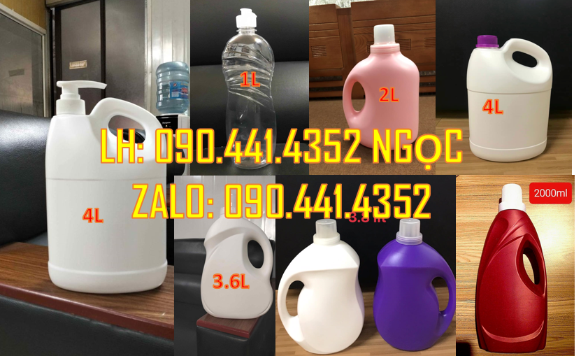 Sỉ chai nhựa 1 lít xanh, chai nhựa 500ml trắng, sx chai nhựa 250ml