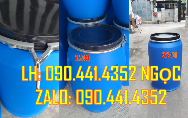 Bán thùng phuy nhập khẩu,thùng phuy nhựa 30 lít, 60 lít, 120 lít, 220L