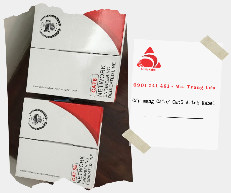 Cáp mạng chống nhiễu Cat6 Altek Kabel tại Đà Nẵng, Hà Nội, Hồ Chí Minh