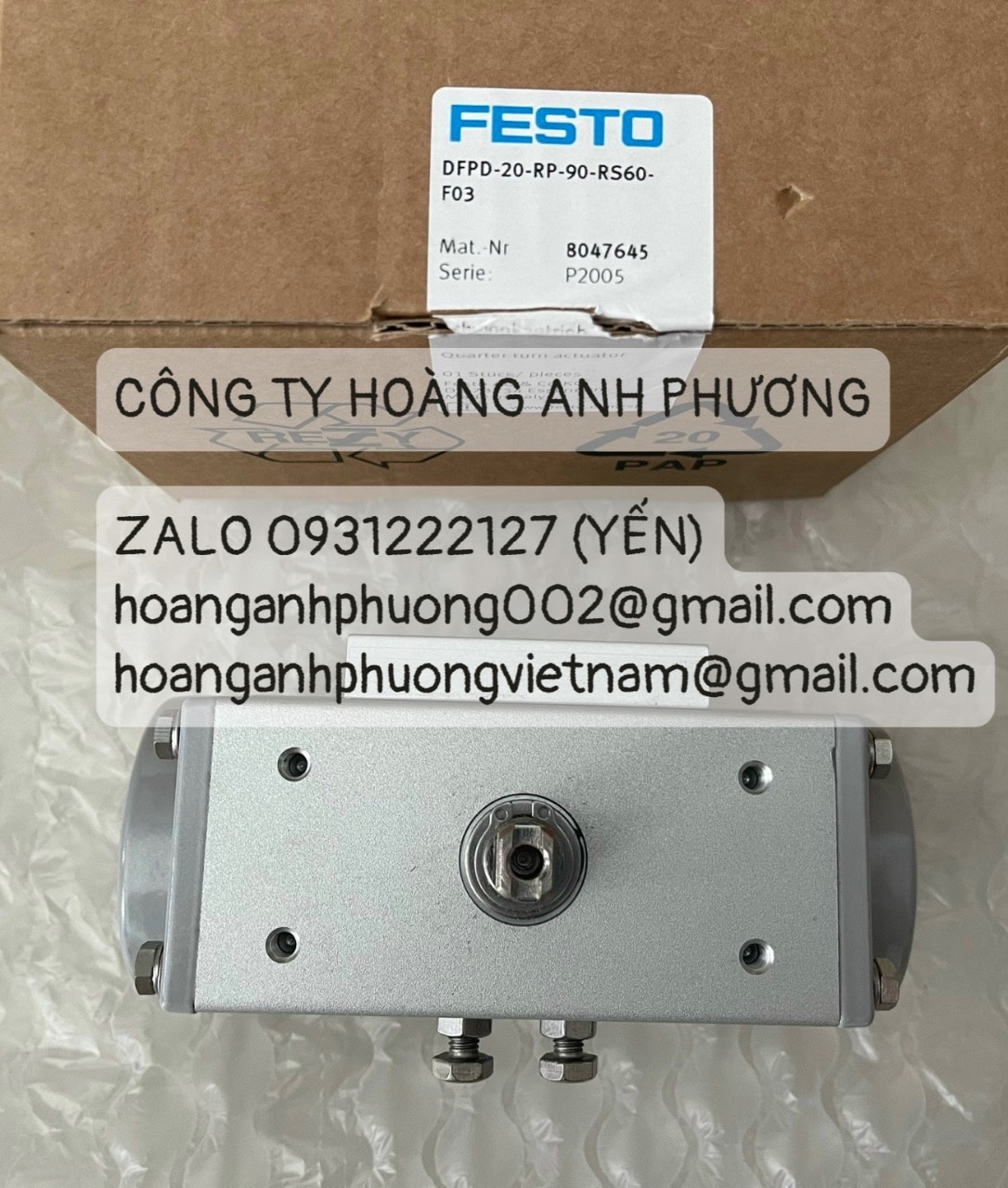 DFPD-20-RP-90-RS60-F03 Bộ truyền động van Festo nhập khẩu mới