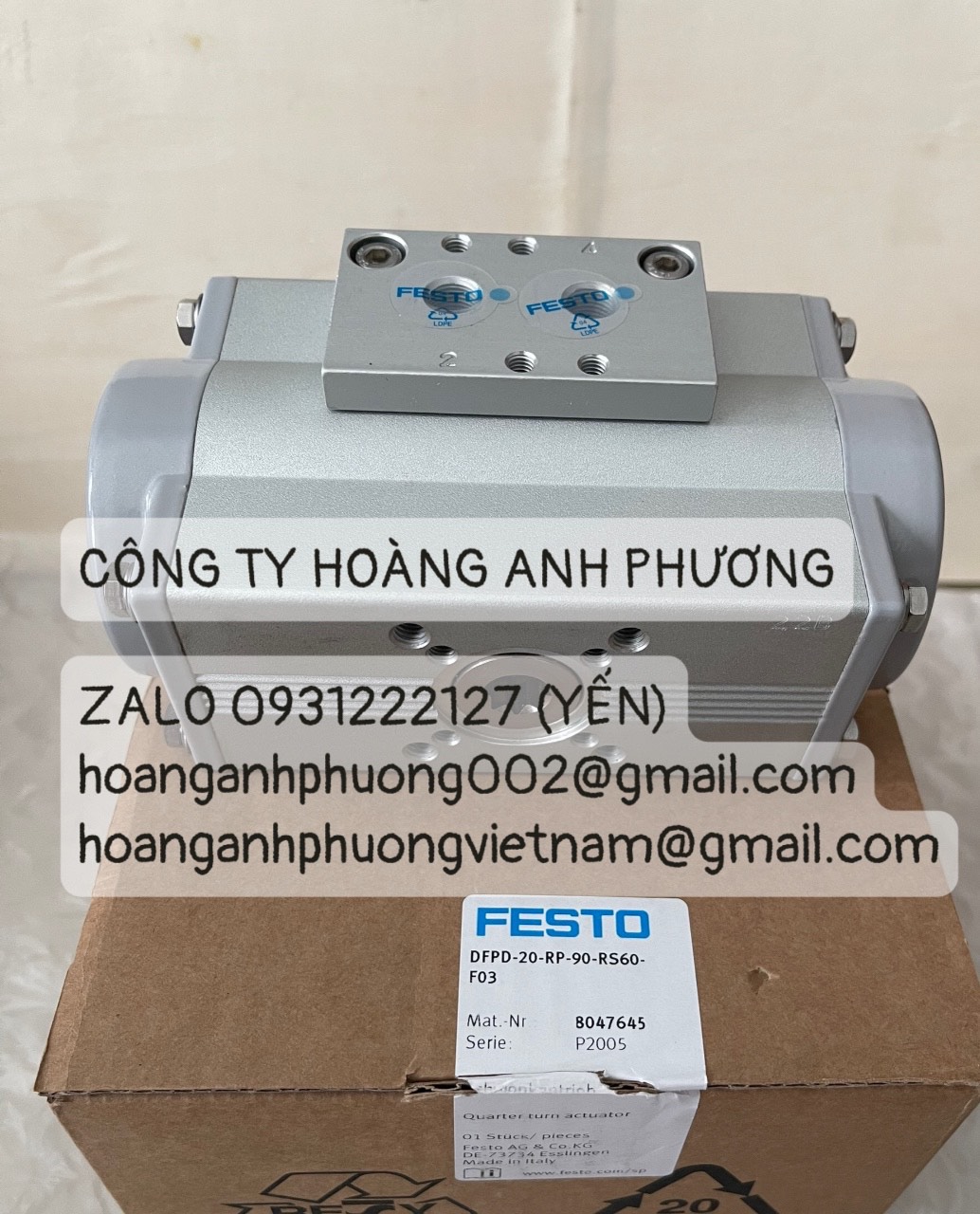 DFPD-20-RP-90-RS60-F03 Bộ truyền động van Festo nhập khẩu mới