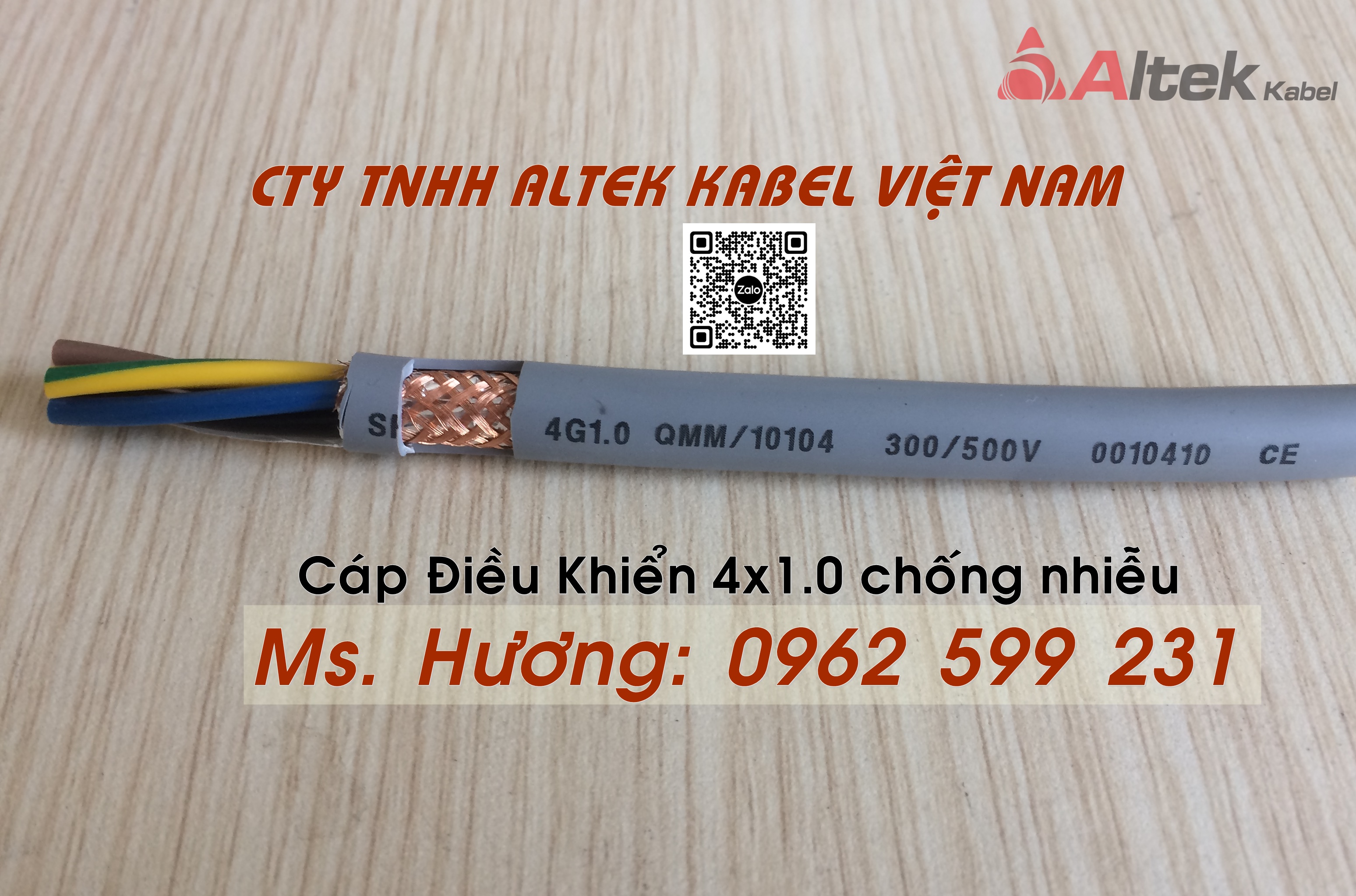 Cáp 4 lõi, Cáp điều khiển, Cáp tín hiệu Altek kabel