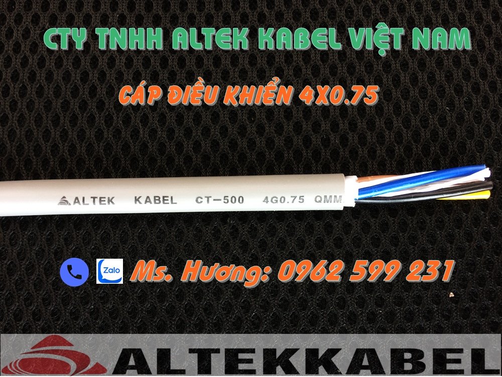 Cáp 4 lõi, Cáp điều khiển, Cáp tín hiệu Altek kabel