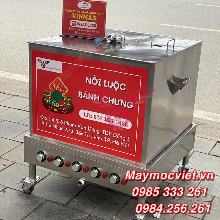 Nồi bánh chưng 250L luộc từ 100 cái/ mẻ chỉ với 8 giờ